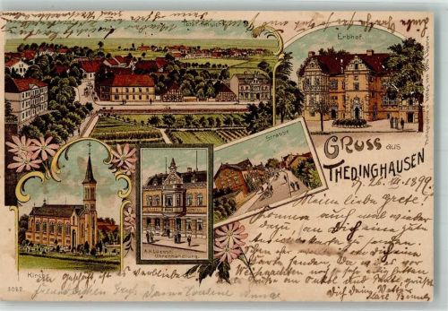 Thedinghausen 1899 Erbhof Uhrenhandlung Lüesse Dorfstraße