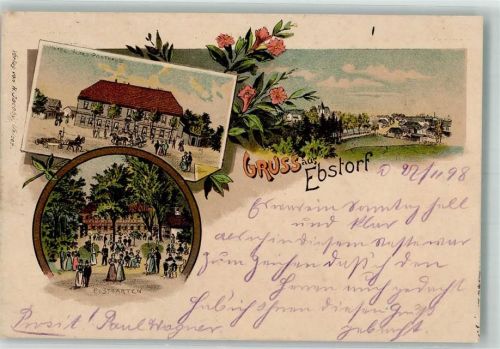 Ebstorf 1898 Hotel Altes Posthaus Postgarten