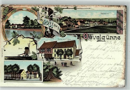 Ovelgünne 1900 Windmühle Gasthaus Träger