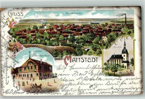 Mattstedt 1905 Gasthaus zum Deutschen Haus
