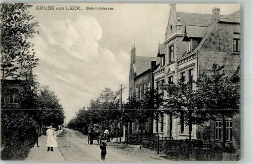 Leck 1907 Bahnhofstraße Villen