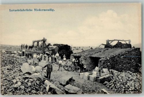 Niedermendig 1911 Lavasteinbrüche Niedermendig