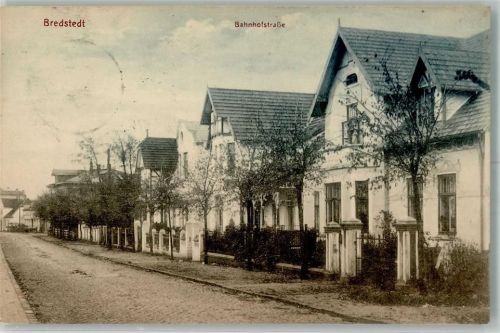Bredstedt 1912 Bahnhofstraße Villen