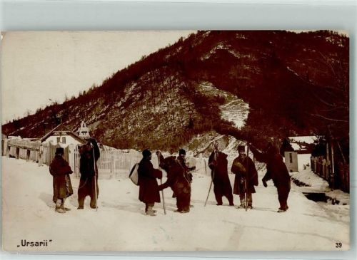 Zigeuner Tanzbär 1922 Foto AK