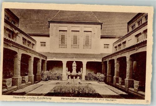 Darmstadt 1908 Hess. Landesausstellung Kermischer Schmuckhof Jugendstil