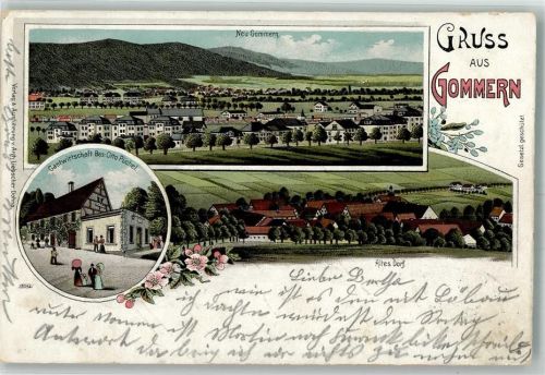 Gommern 1900 Gasthaus Püchel Altes Dorf