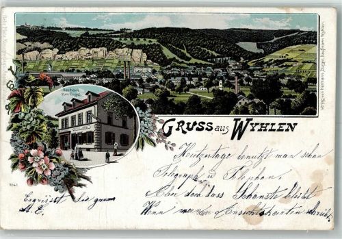 Wyhlen 1899 Gasthaus zum Engel