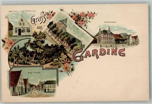 Garding Osterstrasse Enge Strasse Geburtshaus Dr. Mommsen Stadtgarten