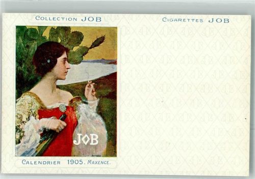 Zigaretten Jugendstil Calendrier 1905 Maxence Collection JOB 1899 Künstlerkarte
