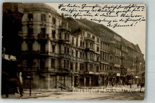 1920 Alexanderplatz zerstörte Häuser