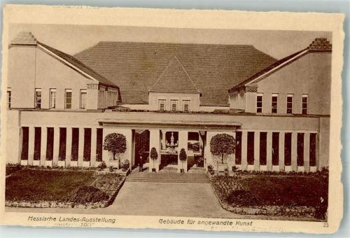 Darmstadt 1908 Hess. Landesausstellung Gebäude für angewandte Kunst Architekt Albin Müller
