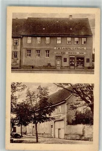 99625 O5234 Kölleda - Wohnhaus mit Farbengeschäft Kahnmeyer Nachf.