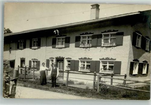 87534 W8974 Thalkirchdorf 1924 Privatfoto AK Wohnhaus Ort lt. Stempel