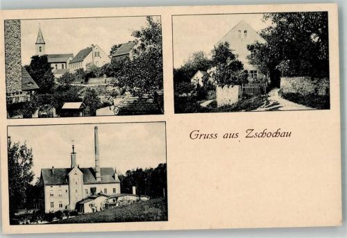 Zschochau Dorfkirche Fabrikhaus