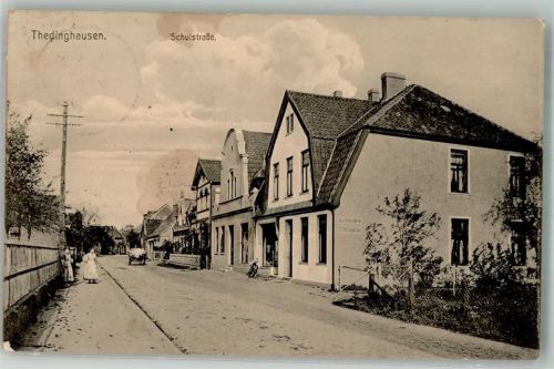 Thedinghausen 1915 Schulstrasse kl. Eckmangel