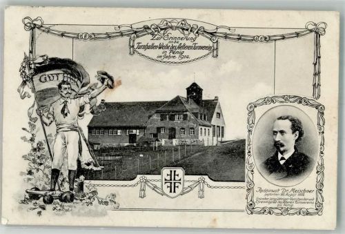 Penig 1915 Turnhallen-Weihe des Aelteren Turnvereins 1914 Turner Gründer Dr. Meischner