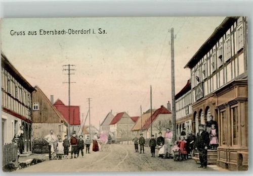 Ebersbach 1909 Dorfstrasse Kinder