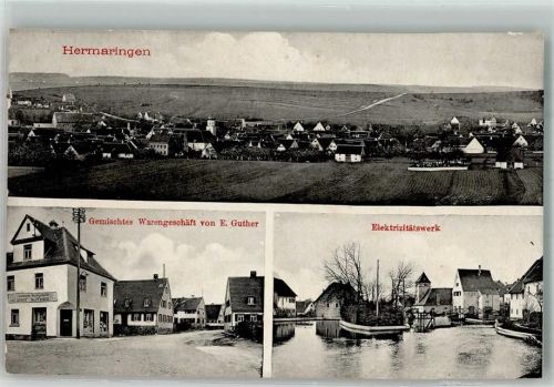 Hermaringen Elektrizitätswerk Dorfstrasse Gemischtwaren Guther