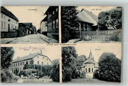 Wülfingerode 1917 Schloss Alte Schule Dorfstrasse Vereinslazarettstempel