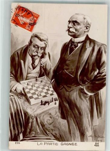 1915 La Partie Gagnee Verlag A. Noyer 295 Karikatur