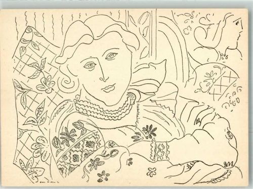 Henri Matisse Zeichnung v. 1936 Bildkarte