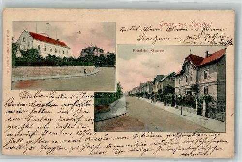 Radeberg 1904 Lotzdorf Friedrich-Strasse Villen