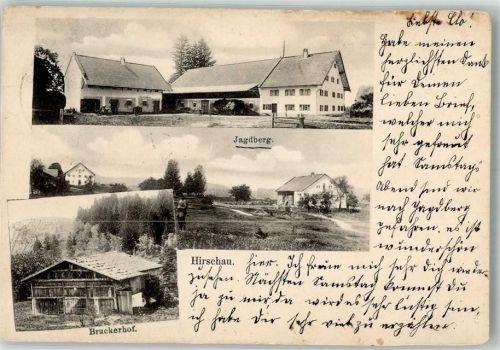 Hirschau 1909 Bruckerhof Jagdberg Bauernhof