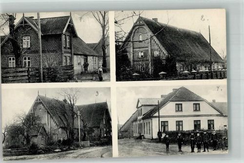 Schönberg 1918 Dorfstrassen Wohnhäuser Ort handschriftlich