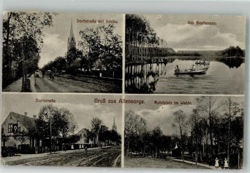 Landsberg a.d. Warthe 1918 Kirche Dorfstrasse Altensorge