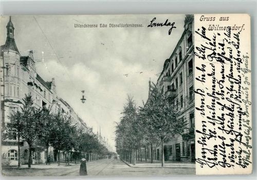 10115 W1000 Wilmersdorf 1905 - Adelskorrespondenz Uhlandstrasse Ecke Düsseldorferstrasse