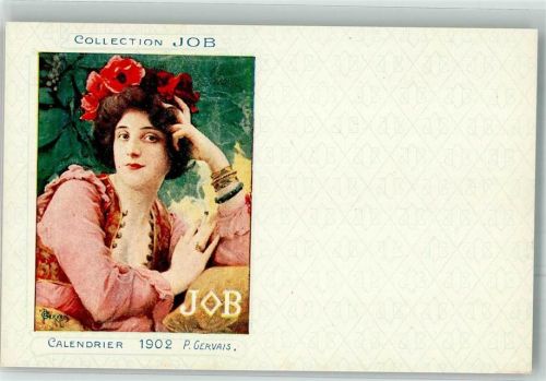 Zigaretten Jugendstil Calendrier 1902 P. Gervais Collection JOB 1899 Künstlerkarte
