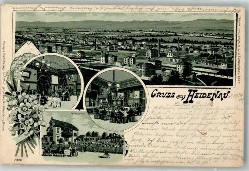 Heidenau 1900 Gasthaus Ratskeller Gaststube