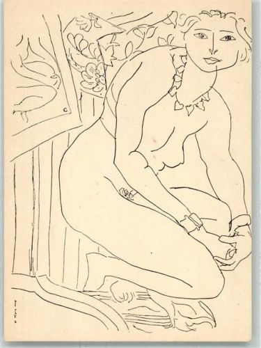 Erotik Henri Matisse Zeichnung von 1936 Bildkarte
