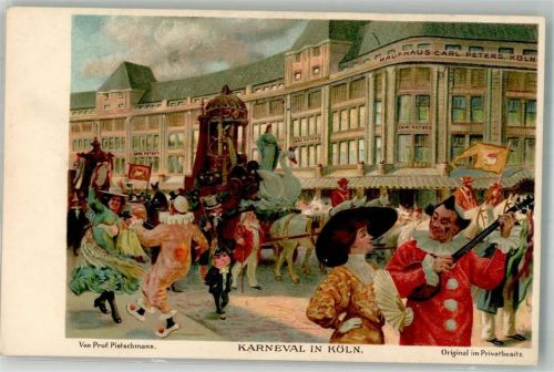 Köln Altstadt-Nord 103 Karneval in Köln Nach Orginalgemälde von Prof. Pietschmann Künstlerkarte