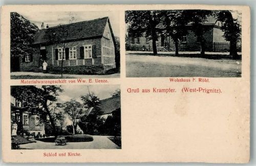 Krampfer 1911 Handlung Ww. Uenze Schloss Kirche Haus Röhl