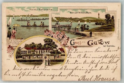 Gatow An der Havel Wilhelmsturm Gasthaus Schleu