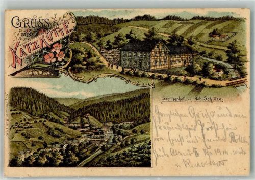 Katzhütte 1900 Gasthaus Schützenhof