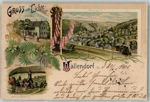 Wallendorf 1901 Apotheke Kirche