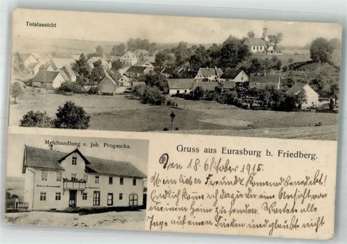 86495 W8901 Eurasburg b Friedberg, Bay 1915 - Mehlhandlung Progascka