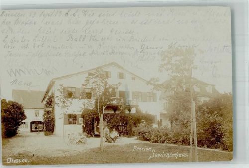 Dießen 1903 Adelskorrespondenz Pension Seerichterhaus