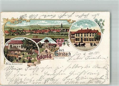 Görsbach 1902 Gasthaus zur Post Stadttor Gasthaus Möhrling