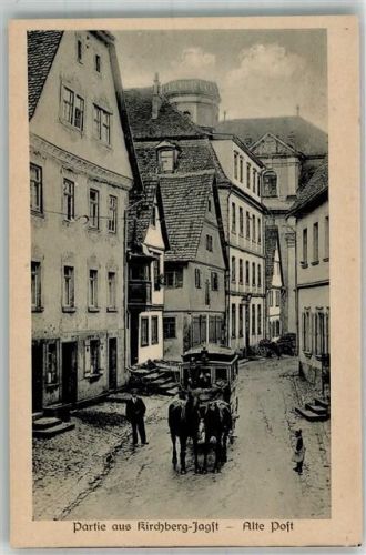74592 W7184 Kirchberg an der Jagst - Alte Postkutsche Ortsstrasse