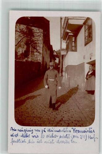 Brixen Uniform Soldat Ort handschriftlich