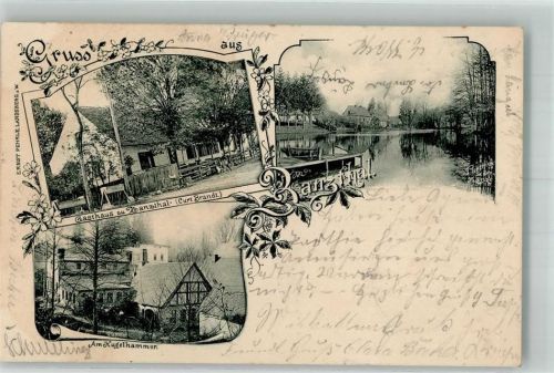 Zanzthal 1902 Gasthaus zu Zanzthal Am Kugelhammer