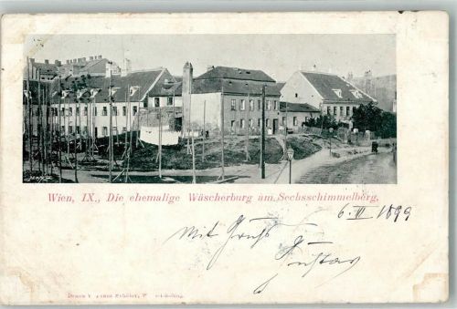 Wien 1899 ehemalige Wäscherburg Sechsschimmelberg