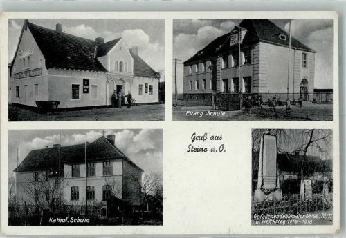 Steine 1942 Gefallenen- Denkmal 1914-18 Gasthaus zur Morgensonne Schule