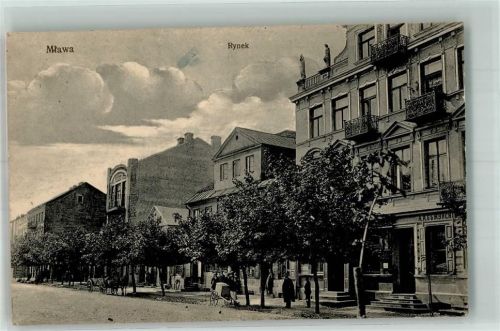 Mlawa 1915 Rathaus Feldpost WK I 4.Garde-Inf.Div. M.G.K.,RI.R. 93