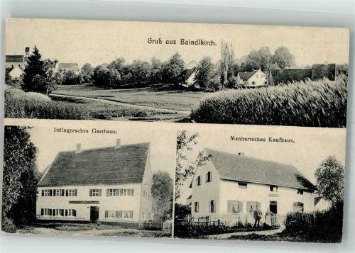 86510 W8901 Baindlkirch 1915 - Kaufhaus Menhart Gasthaus Ittlinger