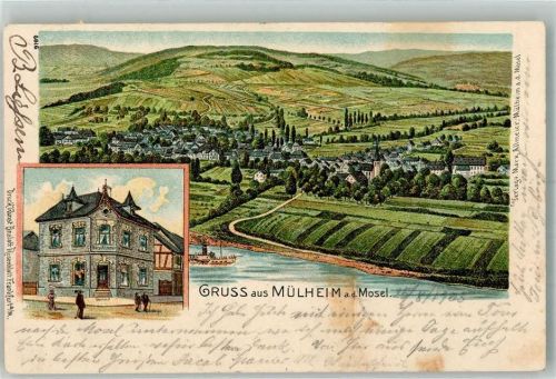 Mülheim 1903 Mosel Gasthaus A. Meier