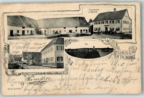 86316 W8904 Derching - Bauernhof Gasthaus Friedl Dorfstrasse